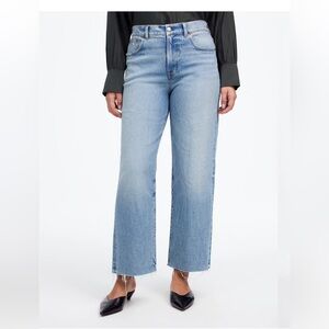 Madewell The Perfect Vintage Wide-leg Crop Jean, Size 32